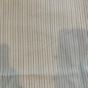 Serena & Lily 100% Cotton Striped Top Sheet ONLY | White Gray | Twin